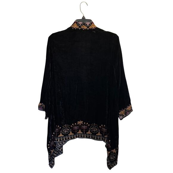 Johnny Was Velvet Embroidery Kimono - Picture 4 of 8